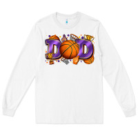 White dad basketball Long Sleeve Tee - Zillion Design Studio