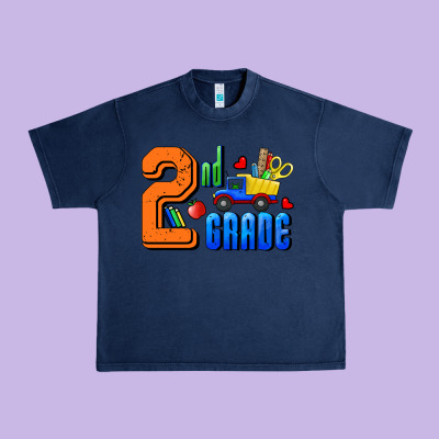 Second Grade Urban Heavy Tee Designed By Ranaportraitstore