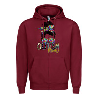 Burgundy autism mom Zipper Hoodie - SublimationCraftShop