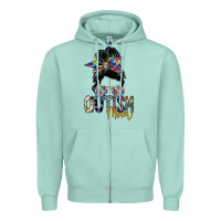 Seafoam autism mom Zipper Hoodie - SublimationCraftShop