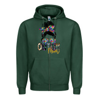Sports Green autism mom Zipper Hoodie - SublimationCraftShop