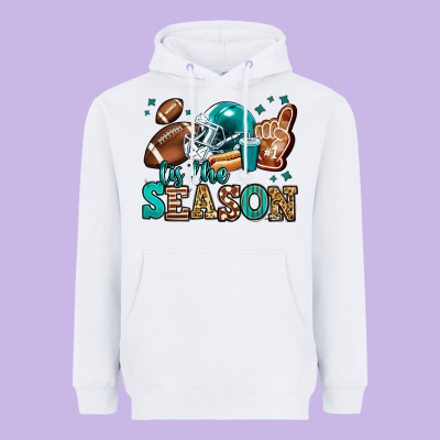 Tis The Season American Football Heavyweight Hoodie Designed By Jasminsmagicworld