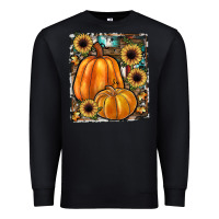 Black sunflowers, pumpkin, cowhide, serape Premium Sweatshirt - JahusDesignShop