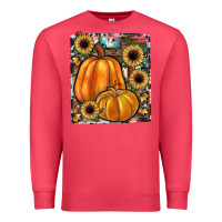 Cardinal sunflowers, pumpkin, cowhide, serape Premium Sweatshirt - JahusDesignShop