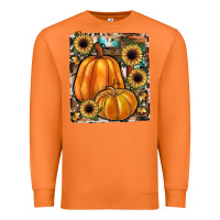 Carrot sunflowers, pumpkin, cowhide, serape Premium Sweatshirt - JahusDesignShop