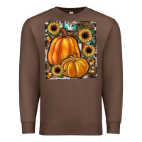 Chestnut sunflowers, pumpkin, cowhide, serape Premium Sweatshirt - JahusDesignShop