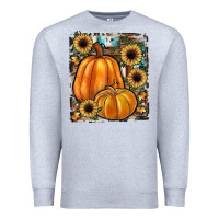 Heather Grey sunflowers, pumpkin, cowhide, serape Premium Sweatshirt - JahusDesignShop