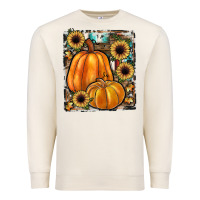 Sandshell sunflowers, pumpkin, cowhide, serape Premium Sweatshirt - JahusDesignShop
