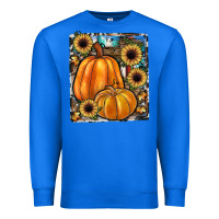 True Royal sunflowers, pumpkin, cowhide, serape Premium Sweatshirt - JahusDesignShop