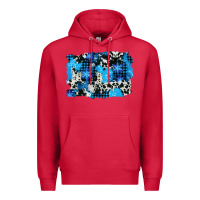 Cardinal westerb cowhide winter background Premium Hoodie - AdoDesignShop