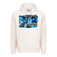 Pale Pink westerb cowhide winter background Premium Hoodie - AdoDesignShop