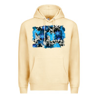Pina Colada westerb cowhide winter background Premium Hoodie - AdoDesignShop