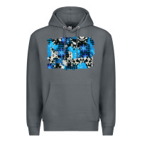 Rock westerb cowhide winter background Premium Hoodie - AdoDesignShop
