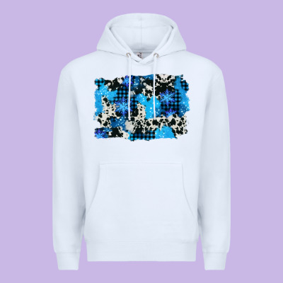Westerb Cowhide Winter Background Premium Hoodie Designed By Adodesignshop