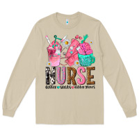 Mushroom nurse coffee scrubs rubber gloves Long Sleeve Tee - texasbilliewilder