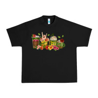 Black floral hustler coffee cups Urban Heavy Tee - texasbilliewilder