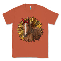 Copper sunflower with horse Classic Tee - RanaPortraitStore