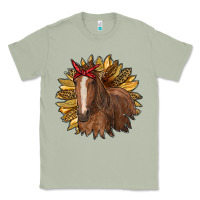 Matcha sunflower with horse Classic Tee - RanaPortraitStore