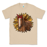 Mushroom sunflower with horse Classic Tee - RanaPortraitStore