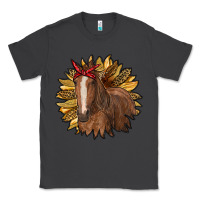 Smoke sunflower with horse Classic Tee - RanaPortraitStore