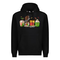 Black juneteenth coffee cups Premium Hoodie - MaliasSmallBusiness