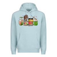 Blue Mist juneteenth coffee cups Premium Hoodie - MaliasSmallBusiness