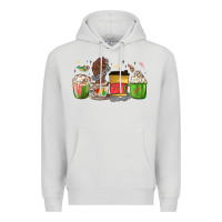 Dove Grey juneteenth coffee cups Premium Hoodie - MaliasSmallBusiness