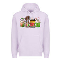 Lilac juneteenth coffee cups Premium Hoodie - MaliasSmallBusiness