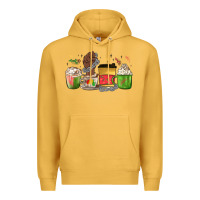 Mustard juneteenth coffee cups Premium Hoodie - MaliasSmallBusiness