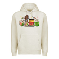 Oatmeal Heather juneteenth coffee cups Premium Hoodie - MaliasSmallBusiness