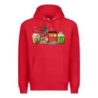 Red juneteenth coffee cups Premium Hoodie - MaliasSmallBusiness