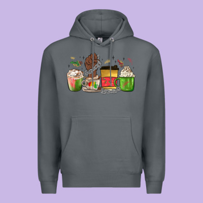 Juneteenth Coffee Cups Premium Hoodie Designed By Maliassmallbusiness