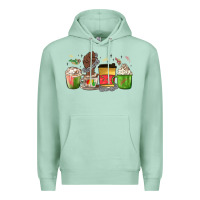 Seafoam juneteenth coffee cups Premium Hoodie - MaliasSmallBusiness