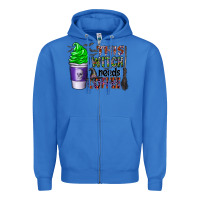 True Royal this witch needs coffee Zipper Hoodie - CowhideDigitalArt