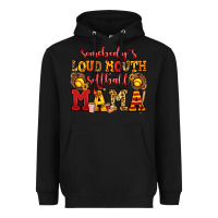 Black somebody's loud mouth softball mama Heavyweight Hoodie - Jasminsmagicworld
