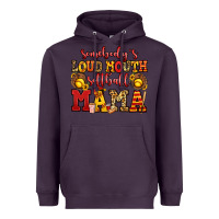 Plum somebody's loud mouth softball mama Heavyweight Hoodie - Jasminsmagicworld