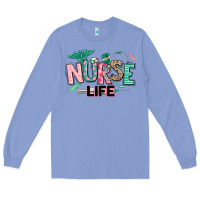 Colony Blue nurse life Long Sleeve Tee - texasbilliewilder