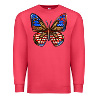 Cardinal 4th of july butterfly Premium Sweatshirt - BundleAndBundleShop