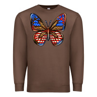 Chestnut 4th of july butterfly Premium Sweatshirt - BundleAndBundleShop