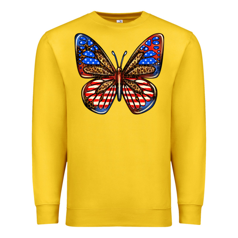 4th Of July Butterfly Premium Sweatshirt by BundleAndBundleShop | Teevron