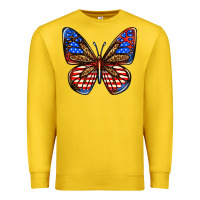 Lemon 4th of july butterfly Premium Sweatshirt - BundleAndBundleShop