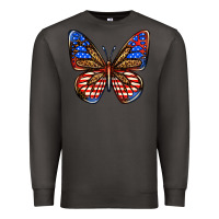 Smoke 4th of july butterfly Premium Sweatshirt - BundleAndBundleShop