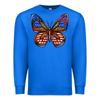 True Royal 4th of july butterfly Premium Sweatshirt - BundleAndBundleShop