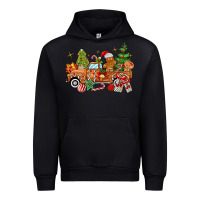 Black christmas gingerbread truck Urban Hoodie - MaliasSmallBusiness