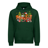 Forest Green christmas gingerbread truck Urban Hoodie - MaliasSmallBusiness