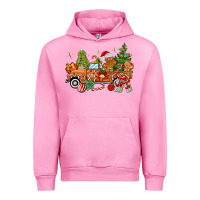Fuchsia Pink christmas gingerbread truck Urban Hoodie - MaliasSmallBusiness