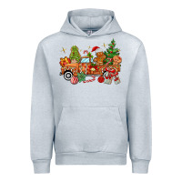 Heather Grey christmas gingerbread truck Urban Hoodie - MaliasSmallBusiness
