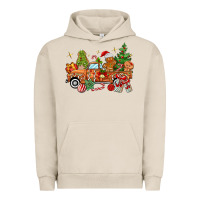 Pigment French Oak christmas gingerbread truck Urban Hoodie - MaliasSmallBusiness