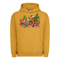 Pigment Peanut Butter christmas gingerbread truck Urban Hoodie - MaliasSmallBusiness