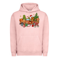 Pigment Salmon christmas gingerbread truck Urban Hoodie - MaliasSmallBusiness